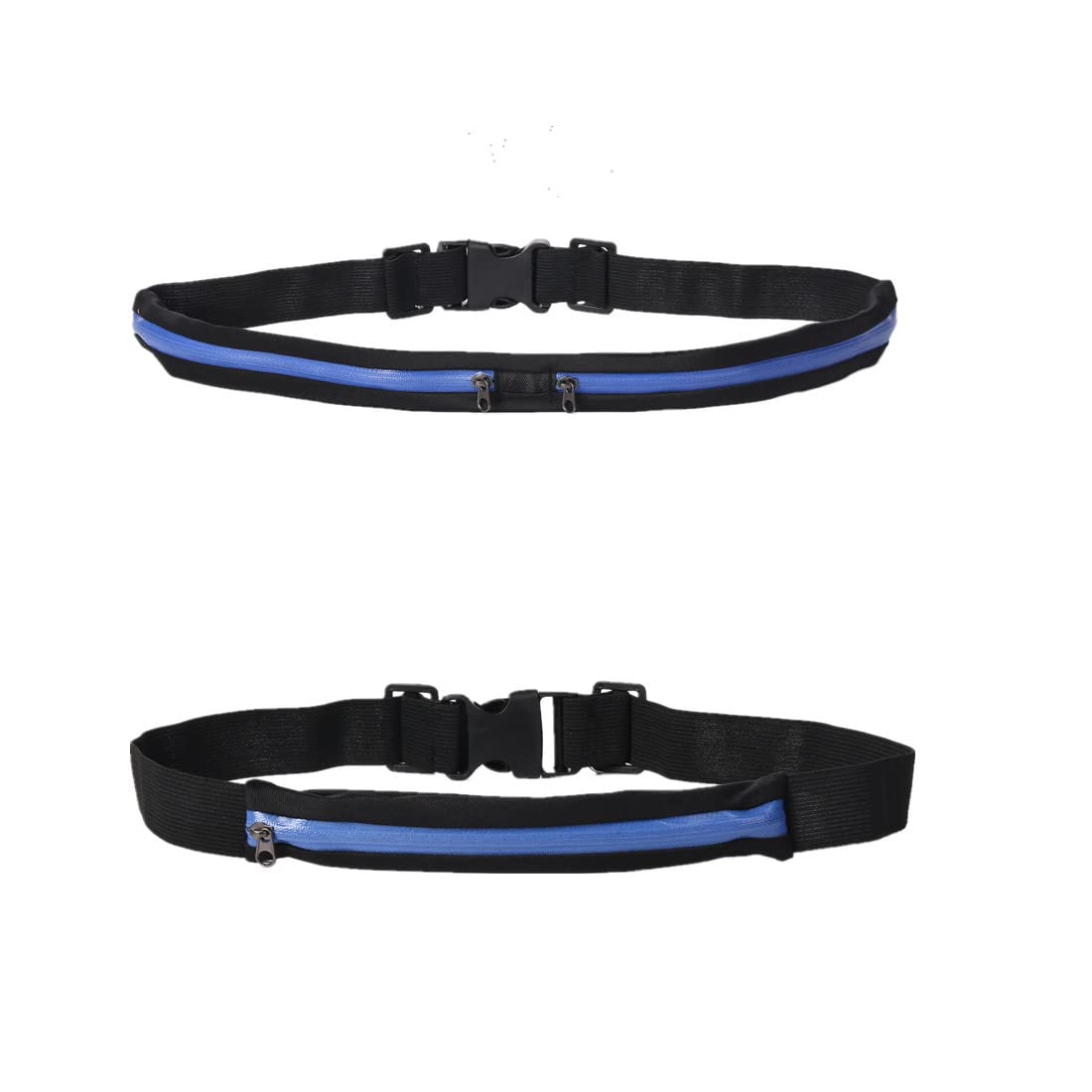 Lightweight Water-Resistant Running Fanny Pack - Slim Waist Pouch for Outdoor Sports & Hiking - Adjustable Belt Bag in Blue (One Size) - Perfect for Jogging, Travel & Everyday Use