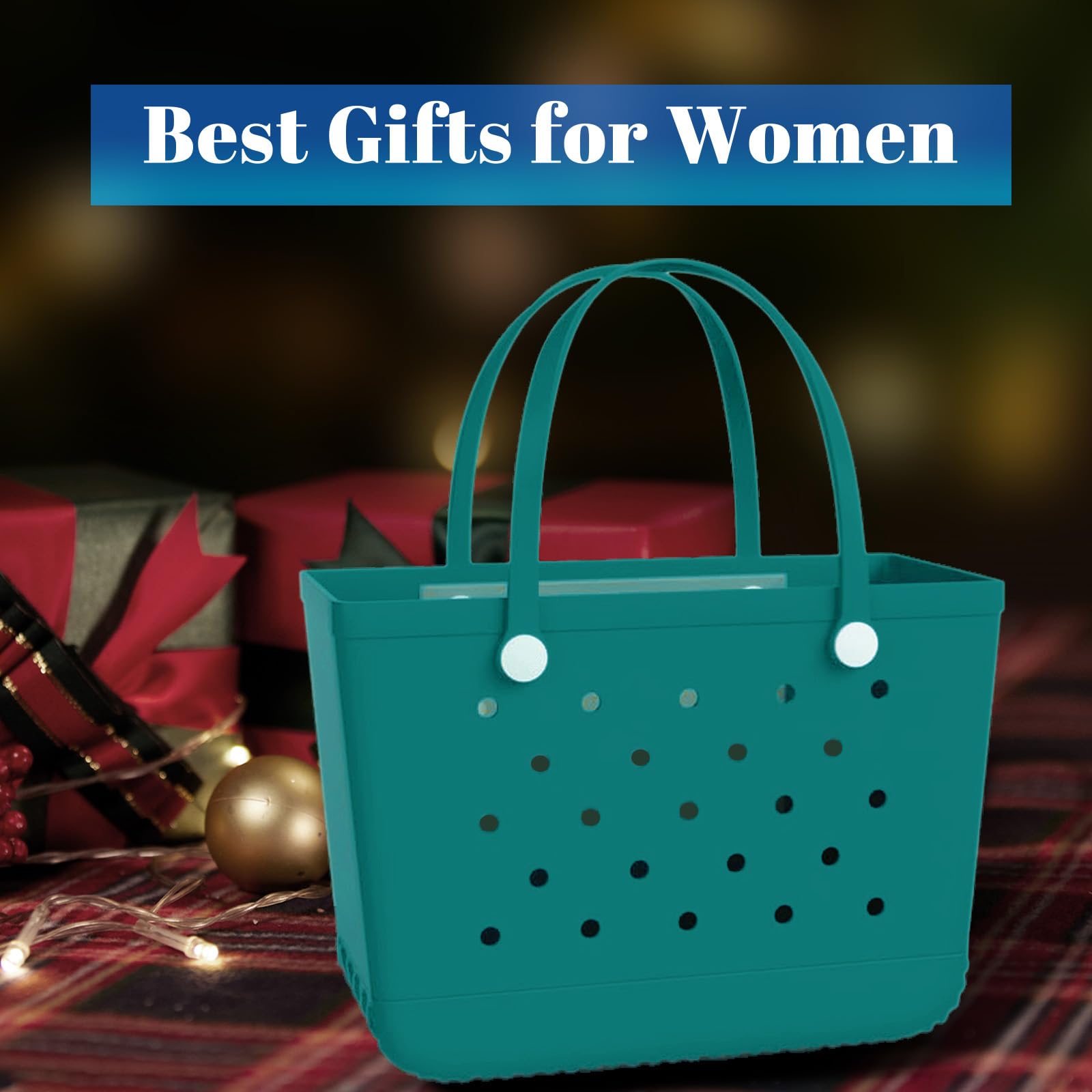 Waterproof Rubber Tote Bag - Large Durable Beach & Travel Tote for Sports & Storage
