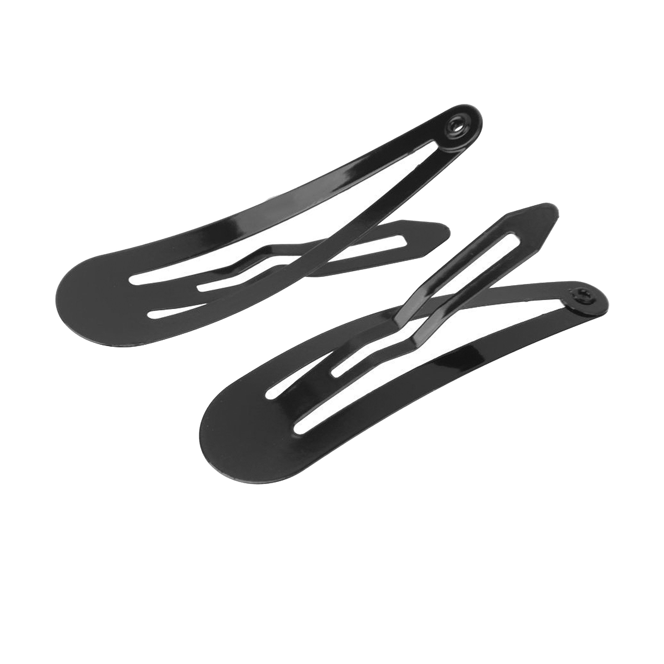 12-Piece Metal Black Snap Hair Clips for Girls, Toddlers, Kids & Women - Hair Accessories for School, Parties & Everyday Styling