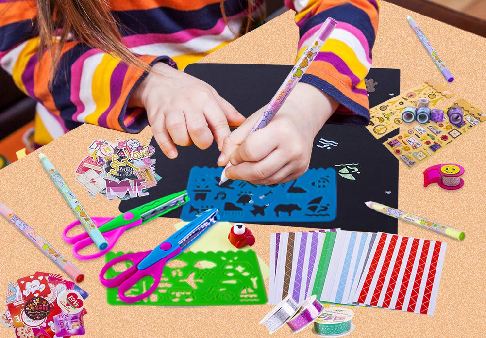 Premium Scrapbooking Supplies Kit - Luxury DIY Craft Accessories for Scrapbooks, Albums & Card Making - Perfect for Kids Art Activities, Birthday & Graduation Gifts - Great for Memory Books, Photo Journals & Creative Projects