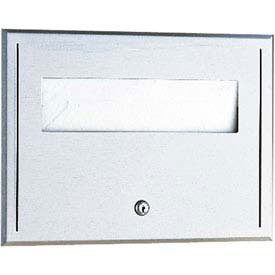 Bobrick ClassicSeries Recessed Seat Cover Dispenser - Sanitary Toilet Seat Cover Dispenser for Public Restrooms | ADA Compliant | Commercial Bathroom Hygiene Solution for Offices, Restaurants & Hospitals
