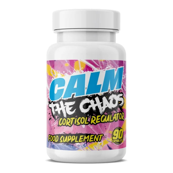 Chaos Crew Calm the 90 Capsules - Unflavored Stress Relief Supplement for Anxiety & Relaxation - Perfect for Daily Stress Management & Better Sleep