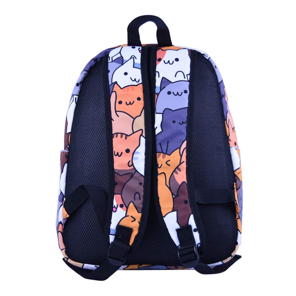 Anime Multifunctional Shoulder Bag - Cute Japanese Game Cat Backpack for School, Travel & Cosplay | Lightweight Durable Knapsack for Anime Fans & Gamers