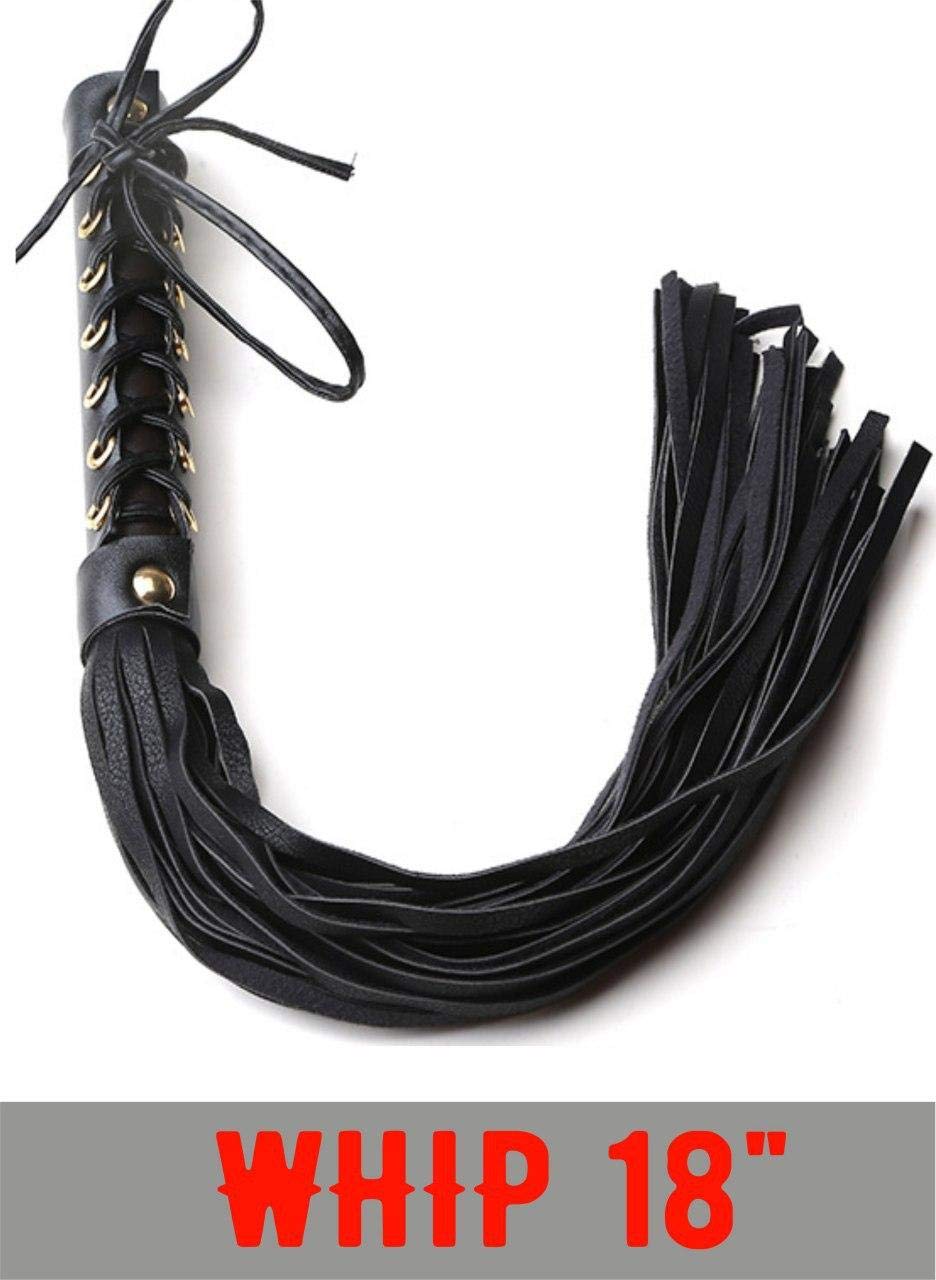 BDSM Whip for Adults - Sensual Spanking Flogger & Sex Paddle for Couples Play - Perfect for Bedroom Bondage, Roleplay & BDSM Scenes