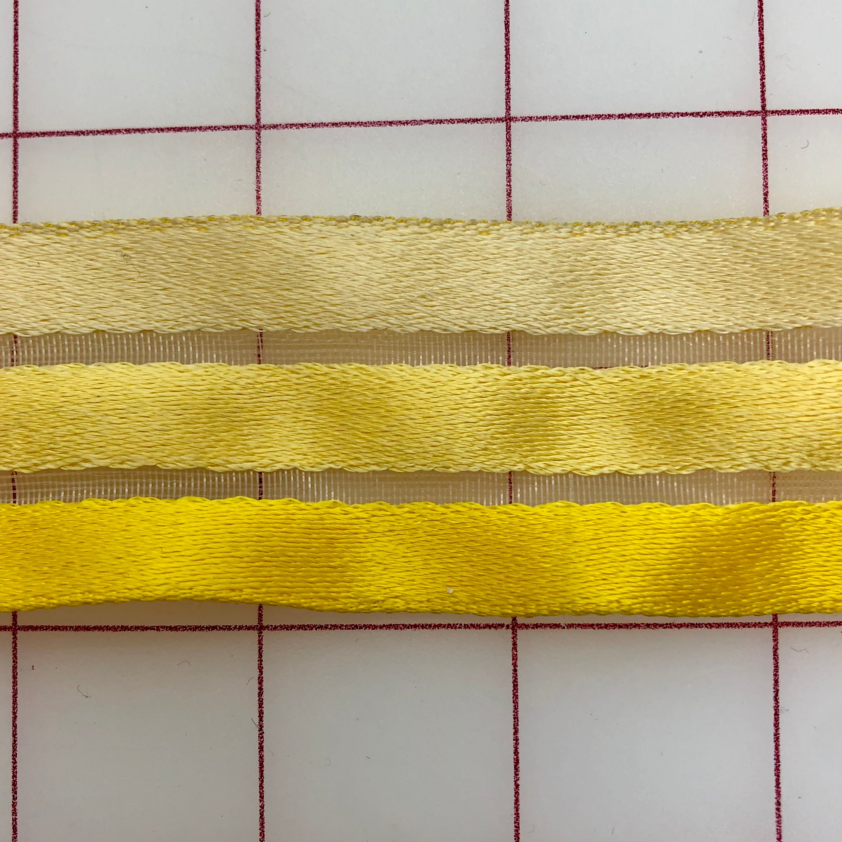 1.5 Inch Ombre Yellow Horsehair Ribbon - 30 Inches (3/4 Yard + 3) for DIY Crafts, Gift Wrapping & Hair Accessories | Premium Quality Decorative Ribbon