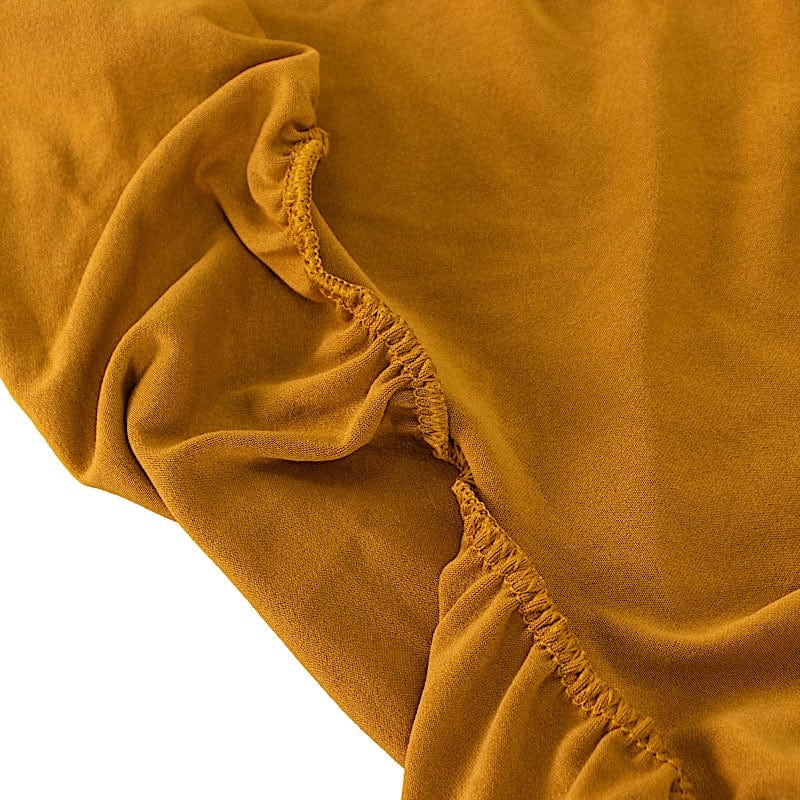 5 ft Wavy Spandex Fitted Round Tablecloth Table Skirt - Elegant Party Decor for Weddings, Banquets & Special Events