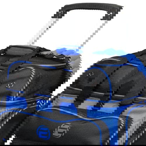 ELITE 4 Ball Stackable Roller Bowling Bag - Royal/Black | Durable & Spacious for League Play & Tournaments | Perfect for Professional Bowlers & Enthusiasts