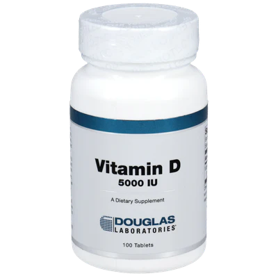 Douglas Labs Vitamin D3 5000 IU - High Potency Vitamin D Supplement for Immune Support, Bone Health & Energy - Ideal for Adults, Seniors & Low Sunlight Exposure