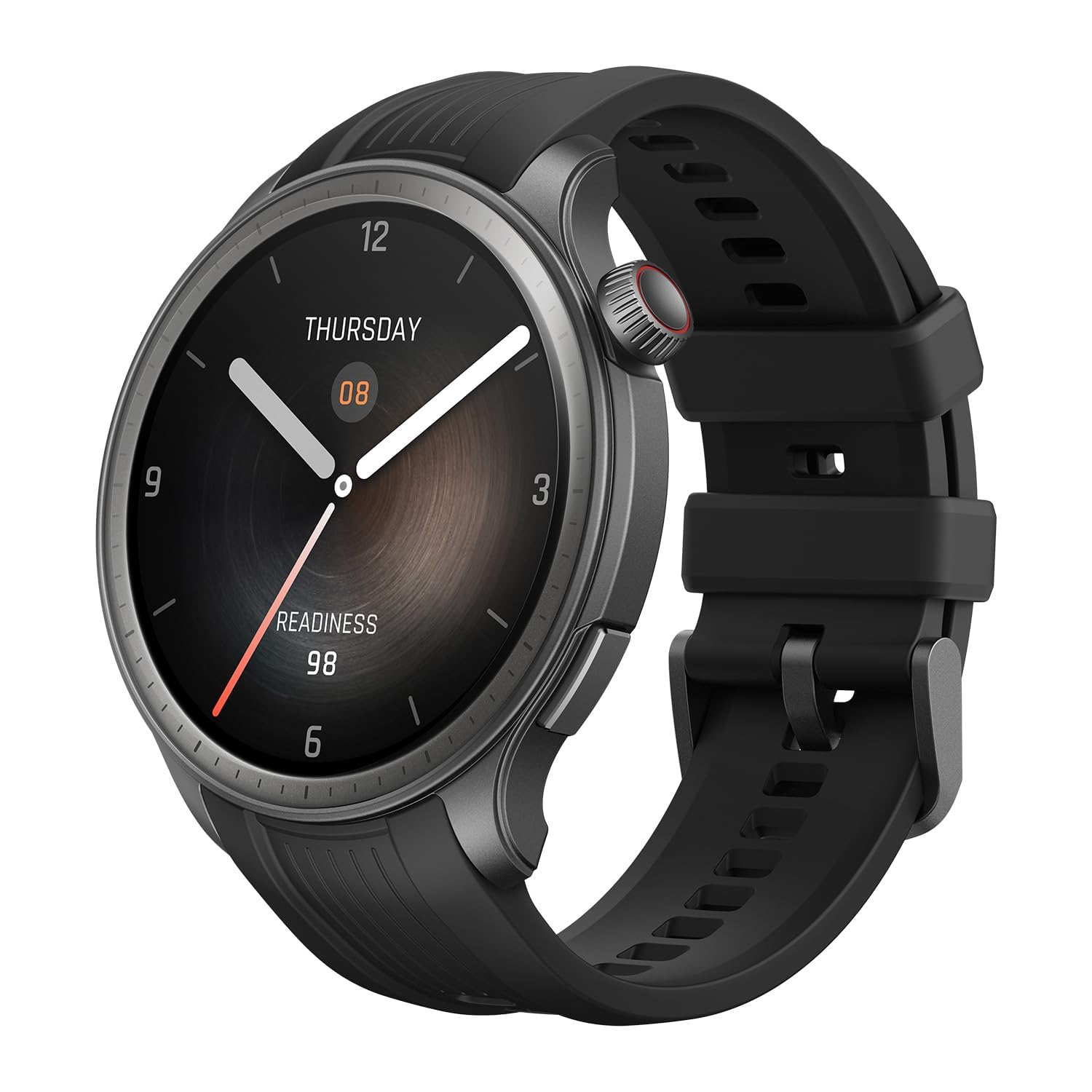 Amazfit Balance 46mm Smart Watch with Fitness Tracker, Body Composition Analysis, Sleep Monitoring, GPS, Alexa Built-In, Bluetooth Calling - Health & Activity Tracker for Android iPhone (Black) - Perfect for Workouts, Running & Daily Health Tracking