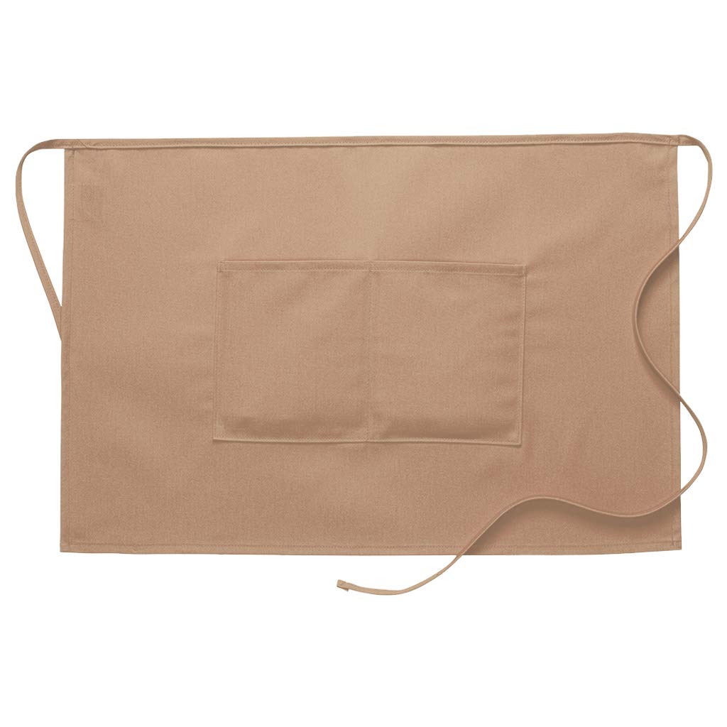 DayStar Apparel 110 Half Bistro Apron with Center Divided Pocket - Premium Waist Apron for Chefs, Bartenders & Servers - Ideal for Cooking, Serving & Hospitality Work
