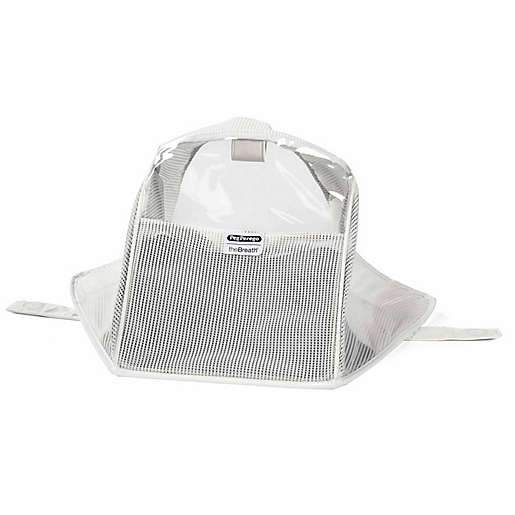 Peg Perego The Breath Car Seat Net Canopy White - UV Protection Baby Car Seat Cover for Sun Shade & Bug Protection - Perfect for Strollers, Travel & Outdoor Adventures