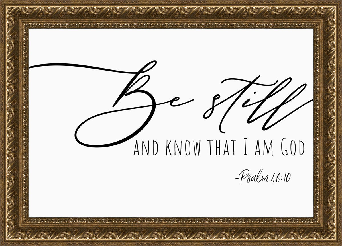 Be Still By Paige Tilly - Inspirational Wall Art Decor for Home, Office & Gifts - Perfect for Living Room, Bedroom & Meditation Space