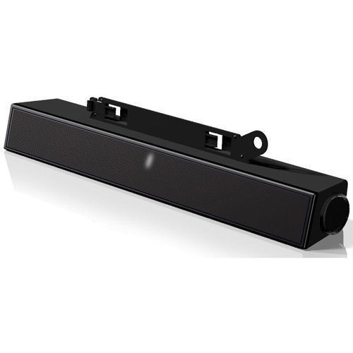 Dell AX510 Black Stereo Soundbar Speaker for Dell Monitors - USB-Powered Computer Audio for Home Office & Gaming Setup