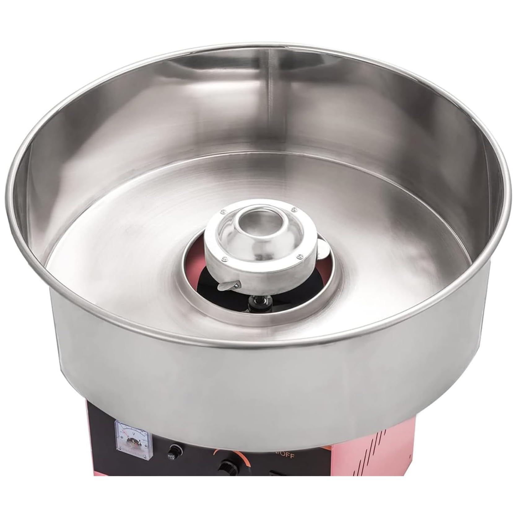 Commercial Cotton Candy Machine 1000W - Electric Pink Candy Floss Maker with Stainless Steel Bowl & Sugar Scoop - Perfect for Birthday Parties, Carnival Events, and Home Entertainment