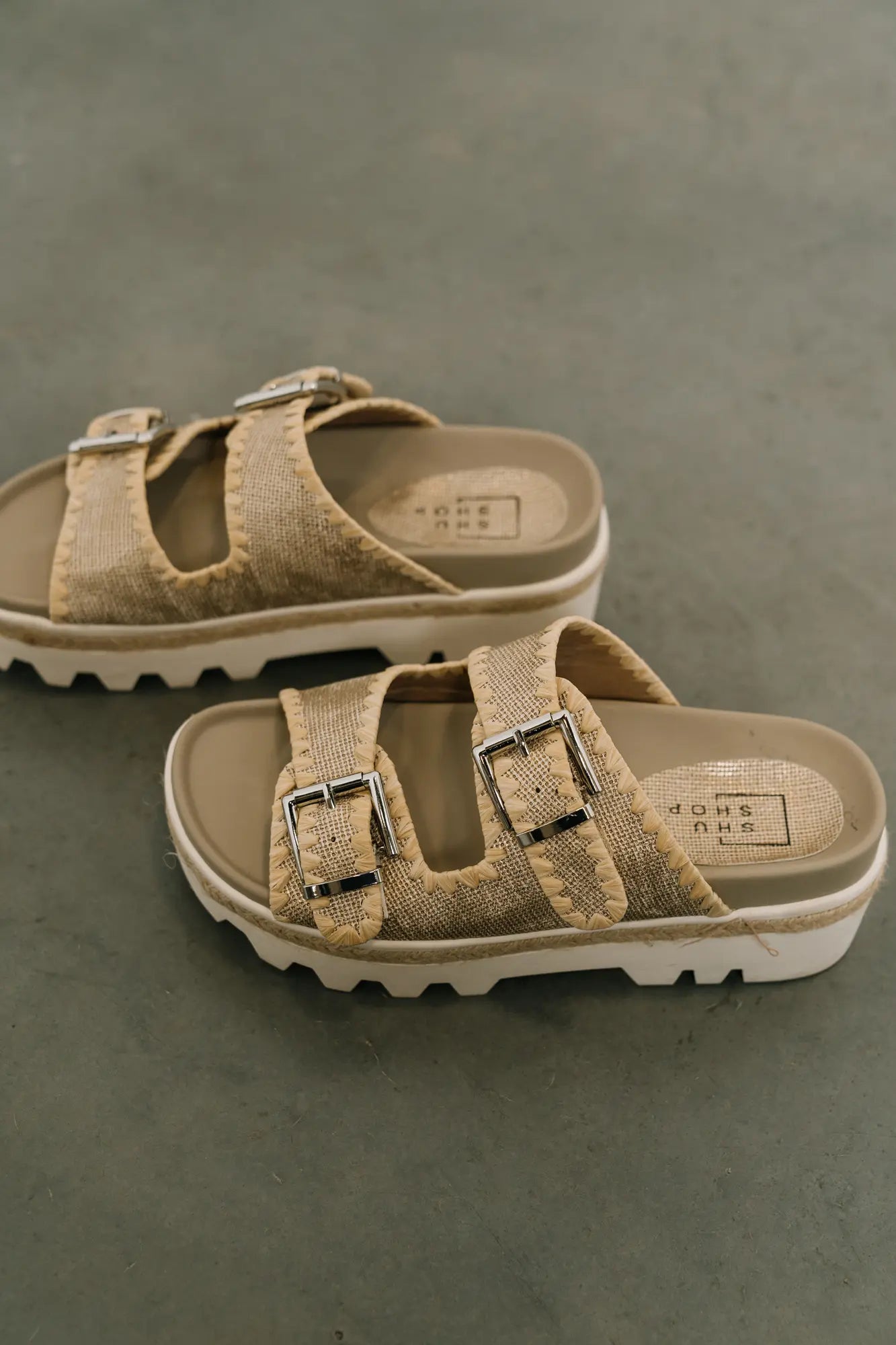 Laura Women's Gold Woven Sandals - Comfortable Summer Beach Flip Flops for Outdoor Walking & Vacation