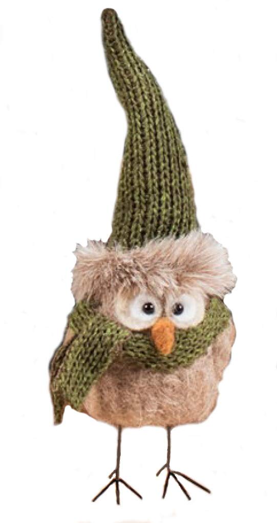 Bright Ideas Big Eye Owl Standing 9 Inch Tall - Cute Decorative Figurine for Home, Office & Gift Giving