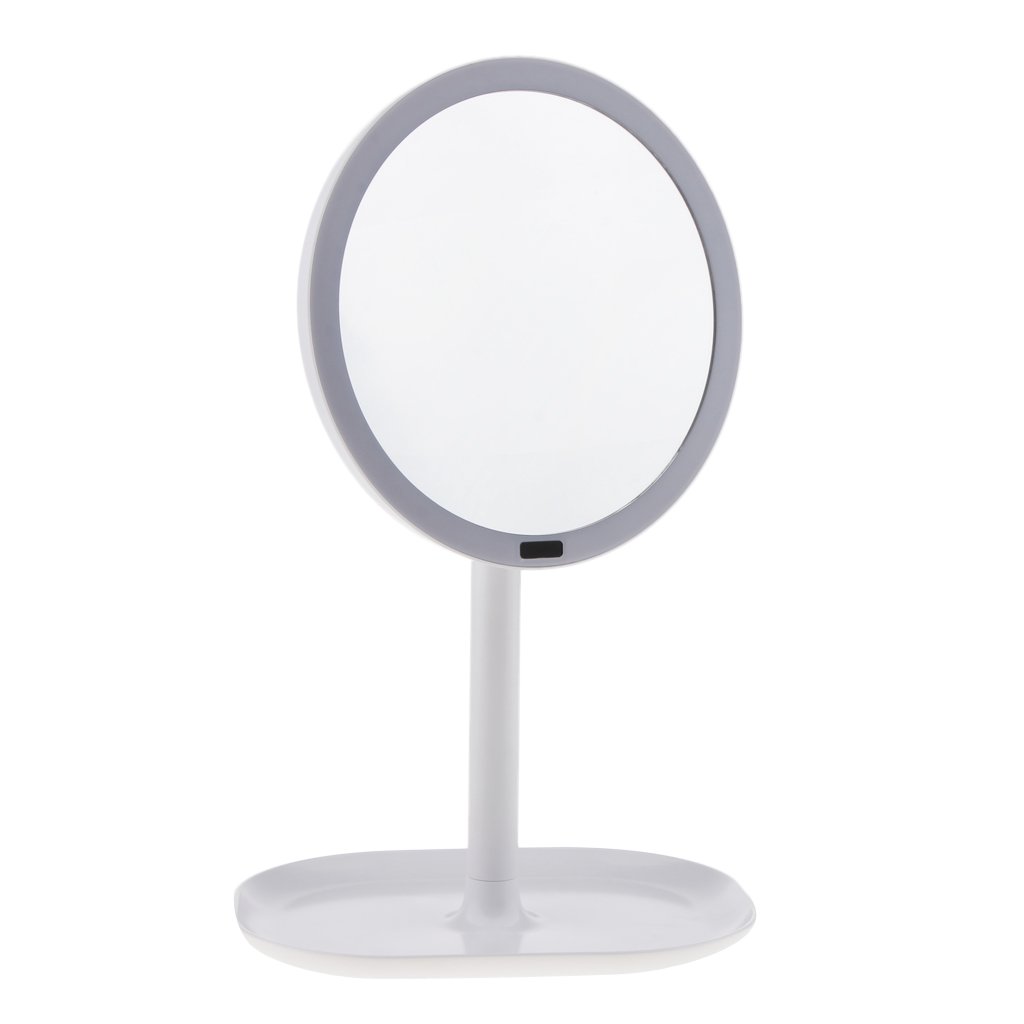 Losa 30 LED Lighted Makeup Mirror with Infrared Induction - Adjustable Vanity Mirror with Organizer, White | Perfect for Home Dressing Room, Bathroom & Travel Makeup Application