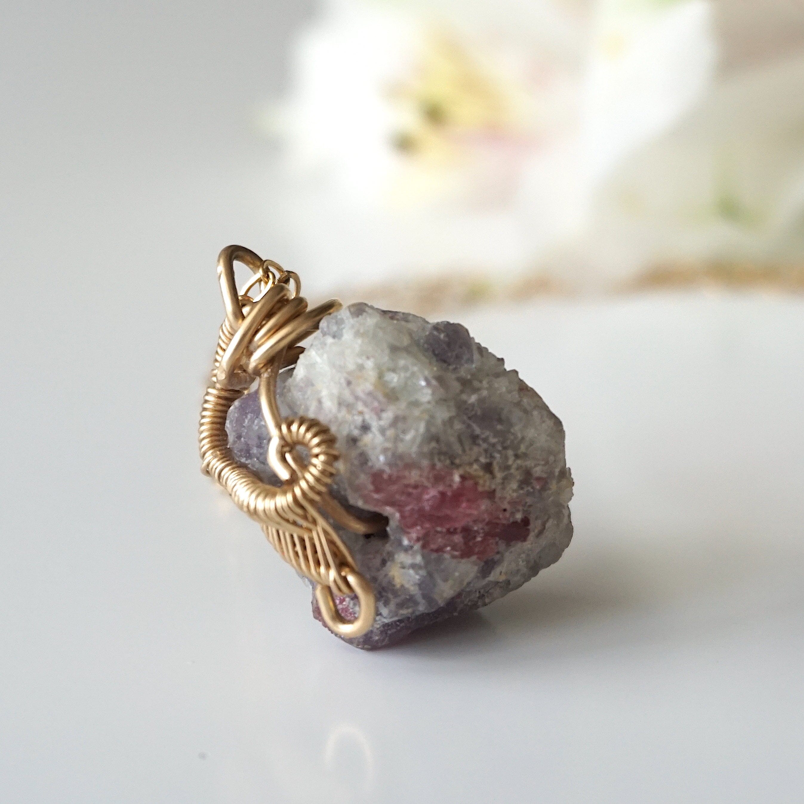 14K Gold Filled Pink Tourmaline Necklace for Women - Elegant Jewelry Gift for Birthday, Anniversary & Valentine's Day