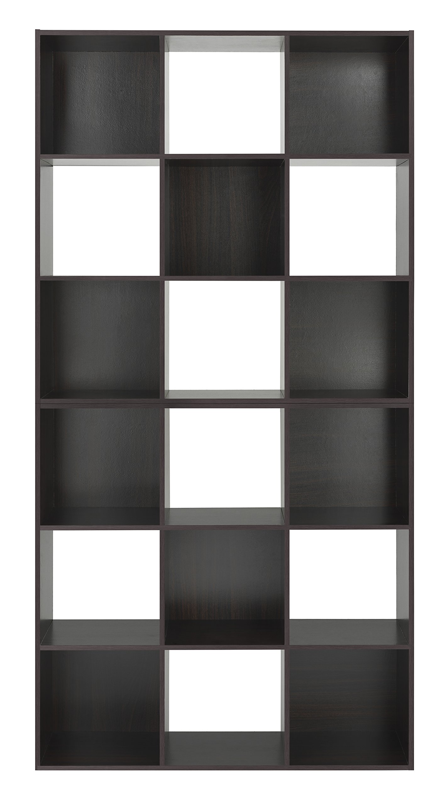 Whitmor 9 Cube Storage Organizer Shelf - Espresso Finish, Closet & Home Organization for Bedroom, Living Room, Office - Perfect for Storing Toys, Books, Shoes & Decor