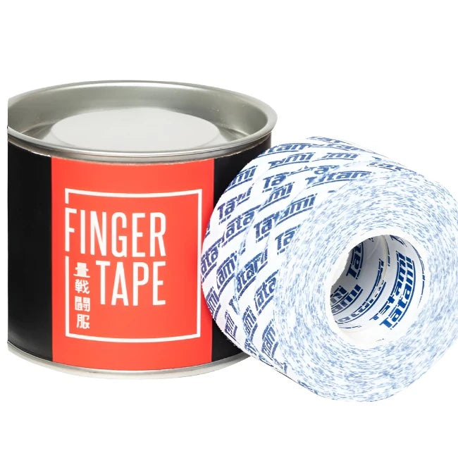 Premium TATAMI FINGER TAPE 4 Rolls - 9mm x 10m for Martial Arts, BJJ, Judo & MMA - Strong Cotton Support for Finger Protection During Training & Competition
