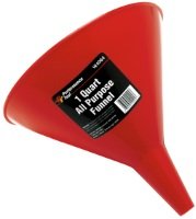 1 QT Funnel W4064 - Durable Plastic Funnel for Kitchen, Garage & DIY Projects - Perfect for Pouring Liquids, Oils, and Chemicals - Essential Tool for Home, Workshop, and Automotive Use