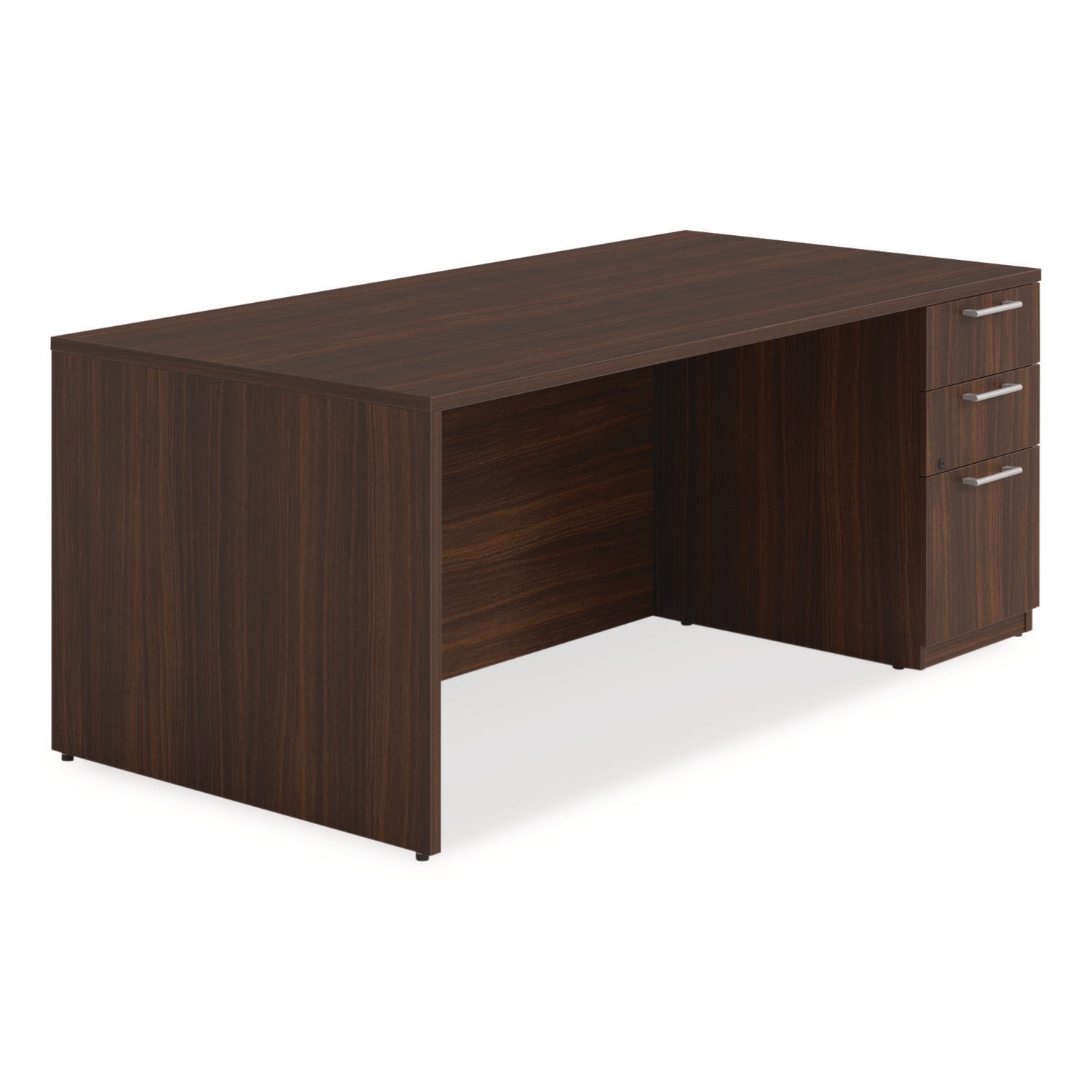 Alera Seville Series Single Pedestal Office Desk - 72