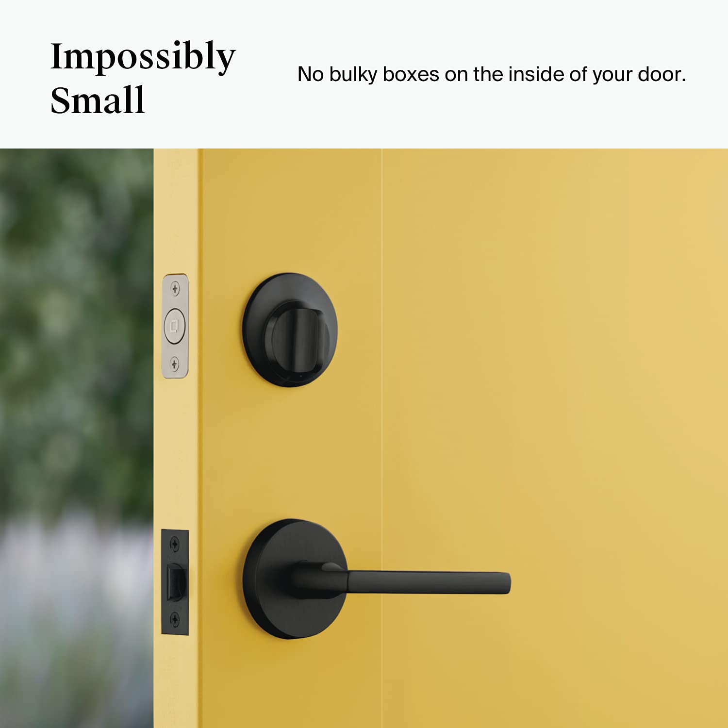 Level Lock Smart Lock - World's Smallest Smart Lock for Home Security - iOS & Android App Control - Apple HomeKit Compatible (Matte Black) - Perfect for Smart Homes, Apartments & Vacation Rentals