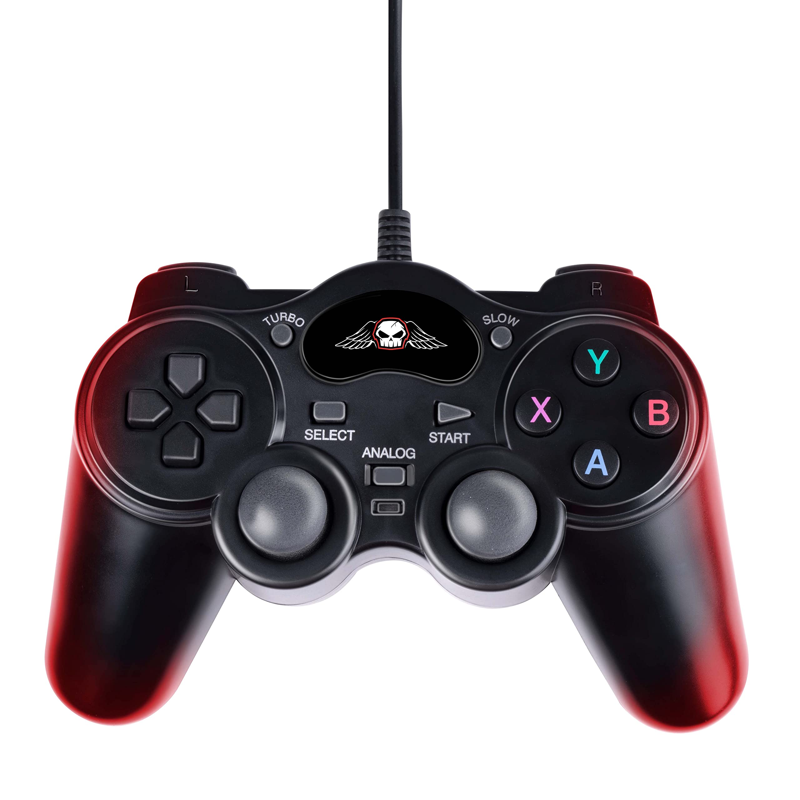 No Fear USB Gaming Controller - 1.5M Cable, Plug & Play - Adjustable for PC Gaming
