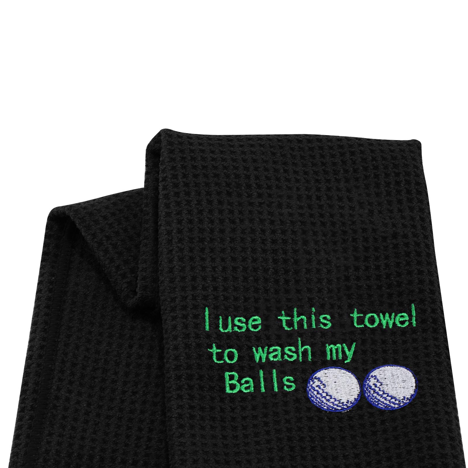 Premium Embroidered Golf Towel with Clip - Funny 