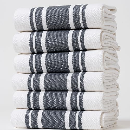 Dark Grey Super Striped