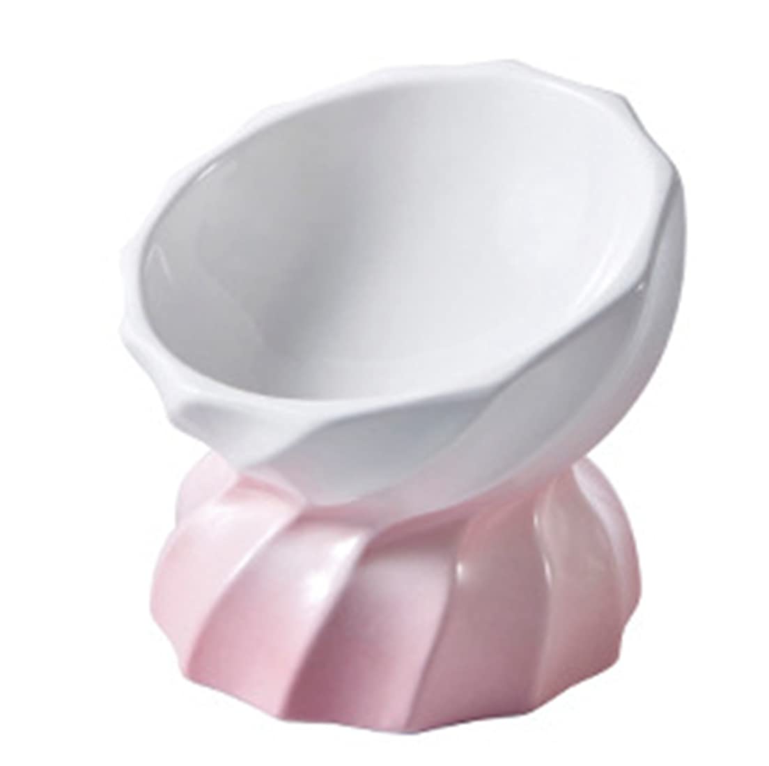 **Ceramic Raised Cat Bowls - Small Dog Food Bowls & Water Dish - Tilted Design for Spine Health & Anti-Vomiting - 145ml/150g/5oz - Perfect for Kittens, Cats & Small Dogs - Ideal for Dining, Hydration & Comfortable Feeding**