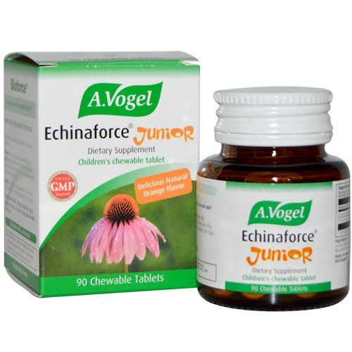 A Vogel Echinaforce Junior Chewable Tablets - 90 Count | Immune Support for Kids | Natural Echinacea Supplement | TNSkinCare | Perfect for School, Travel & Daily Wellness
