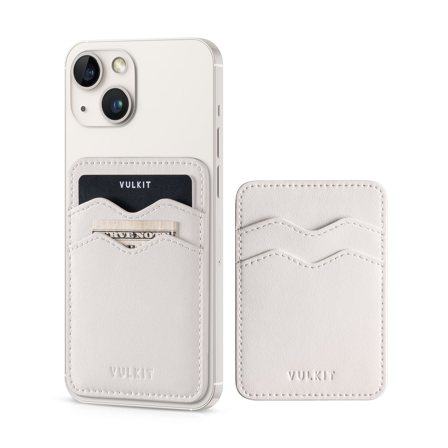 VPA100 Slim Leather Adhesive Phone Card Holder - RFID Blocking Wallet for iPhone, Samsung & Smartphones - Perfect for Travel, Work & Everyday Use