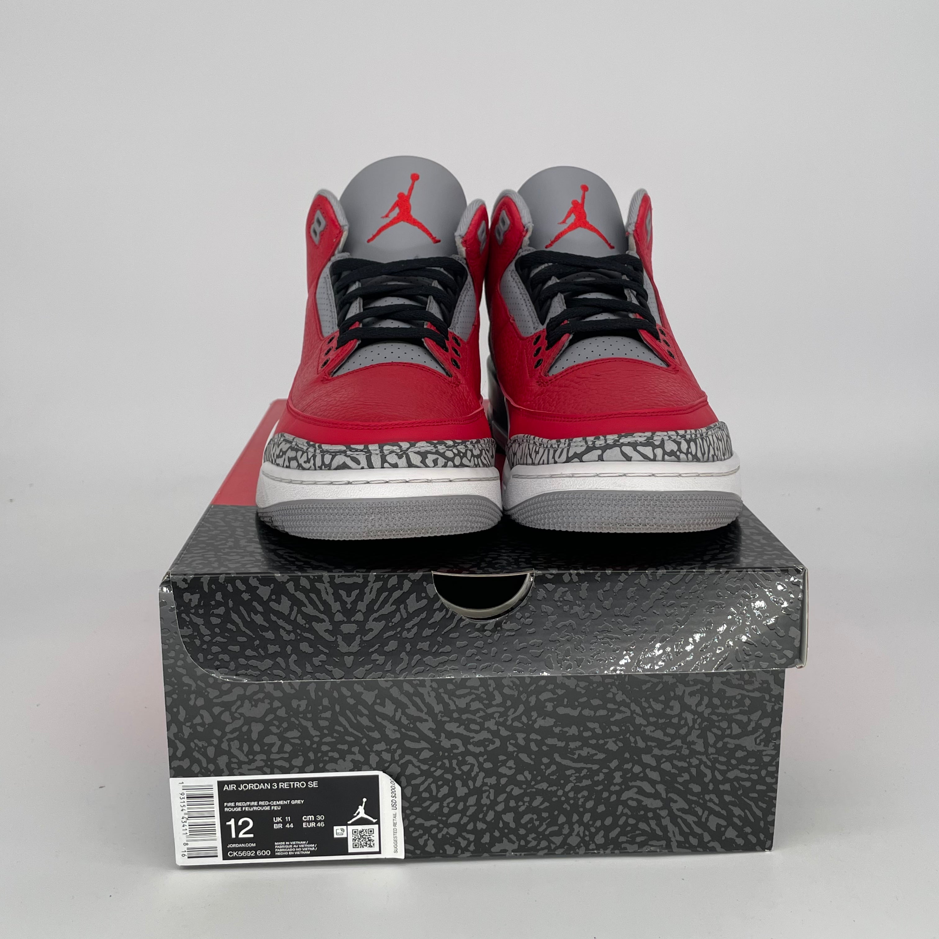 AIR JORDAN 3 UNITE Men's Basketball Shoes - Size 12 (CK5692-600) - Retro Style Sneakers for Casual Wear & Street Fashion
