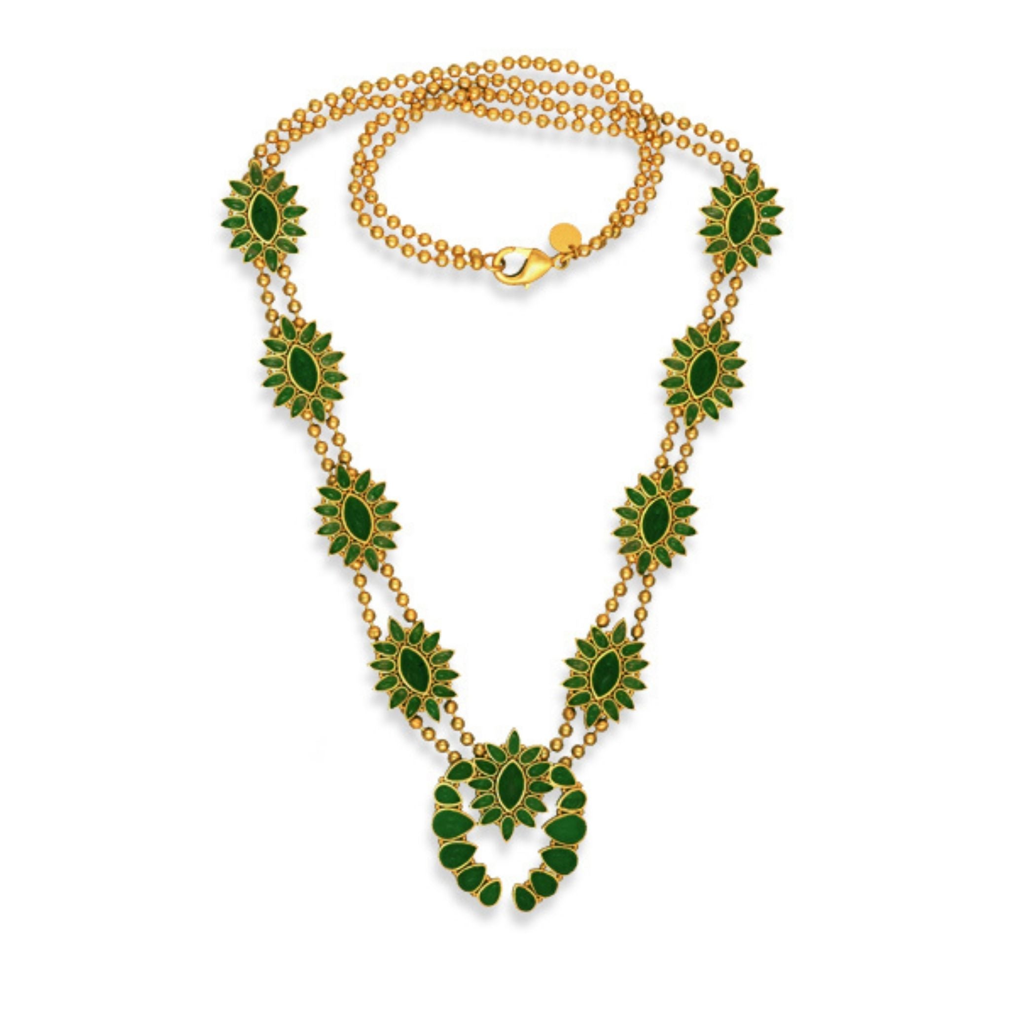 Stunning Desert Squash Blossom Necklace with Genuine Green Strawberry Quartz | Southwest Bohemian Jewelry for Women | Perfect for Festivals, Weddings & Boho Fashion