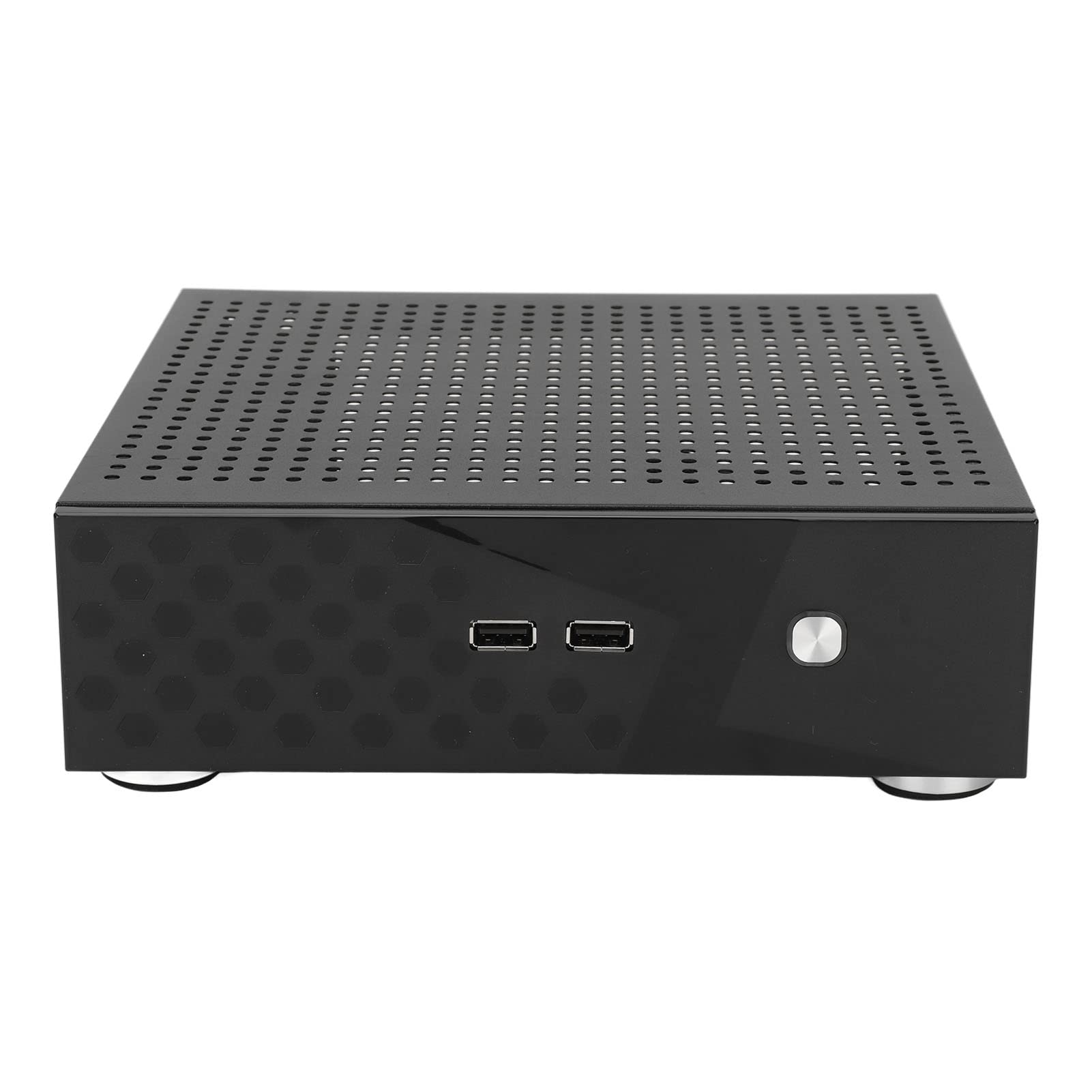 Premium Aluminum Alloy Mini ITX PC Case - Compact C60 (2.0) Desktop Computer Chassis for HTPC, Home Theater & Office Use | Ideal for Gaming Rigs, Hotel Kiosks & Self-Service Terminals