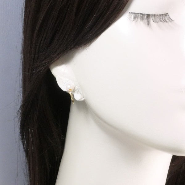 18K Yellow Gold Pearl Earrings for Women - Classic Elegant Stud Earrings for Wedding, Party & Everyday Wear