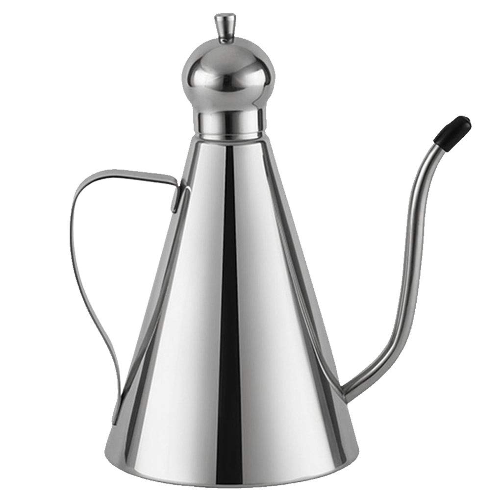 Premium Stainless Steel Vinegar & Oil Dispenser - 500ml Multi-Use Kitchen Condiment Bottle for Cooking, Salad Dressing & Baking | Non-Toxic Food-Grade Container with Drip-Free Spout