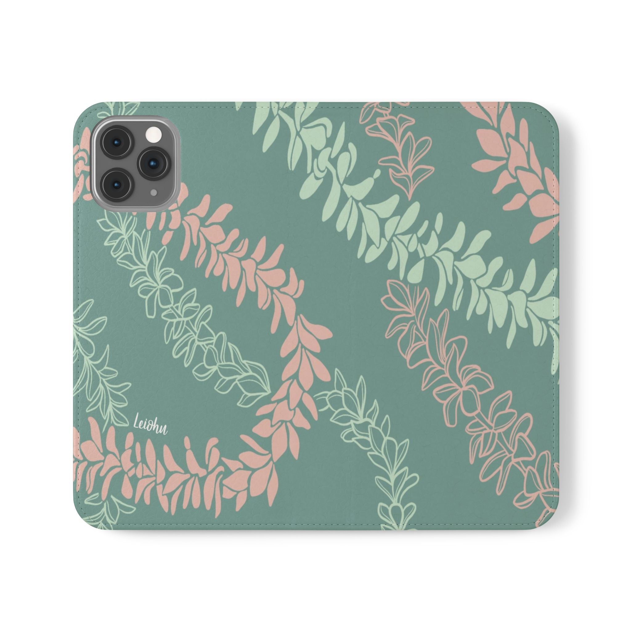 Groovy Pua Melia Folio Case for iPad - Premium PU Leather Protective Cover with Hand Strap, Stand Function & Card Slots - Perfect for Work, Travel & School