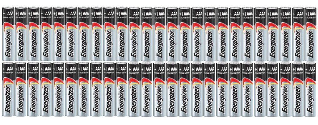 Energizer AAA Max Alkaline E92 Batteries (50-Pack) - Long-Lasting Power with 12/2024+ Expiration Date - Perfect for Toys, Flashlights, Remote Controls & Electronic Devices