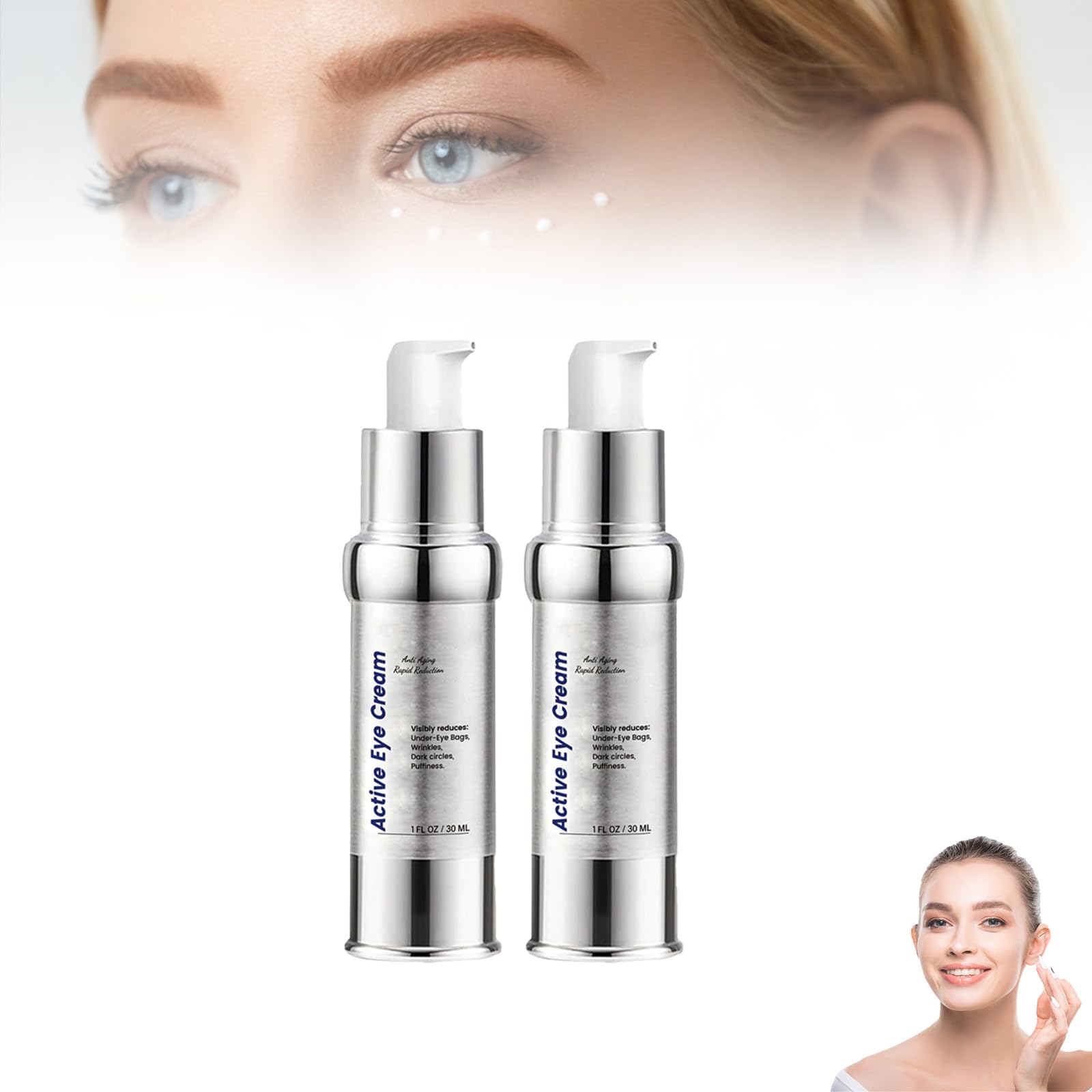 Seagrill Anti-Wrinkle Essence & Serum - 2 Minute Wrinkle Reduction, Dark Circle & Puffiness Eye Cream for Women - Perfect for Daily Skincare & Nighttime Routine