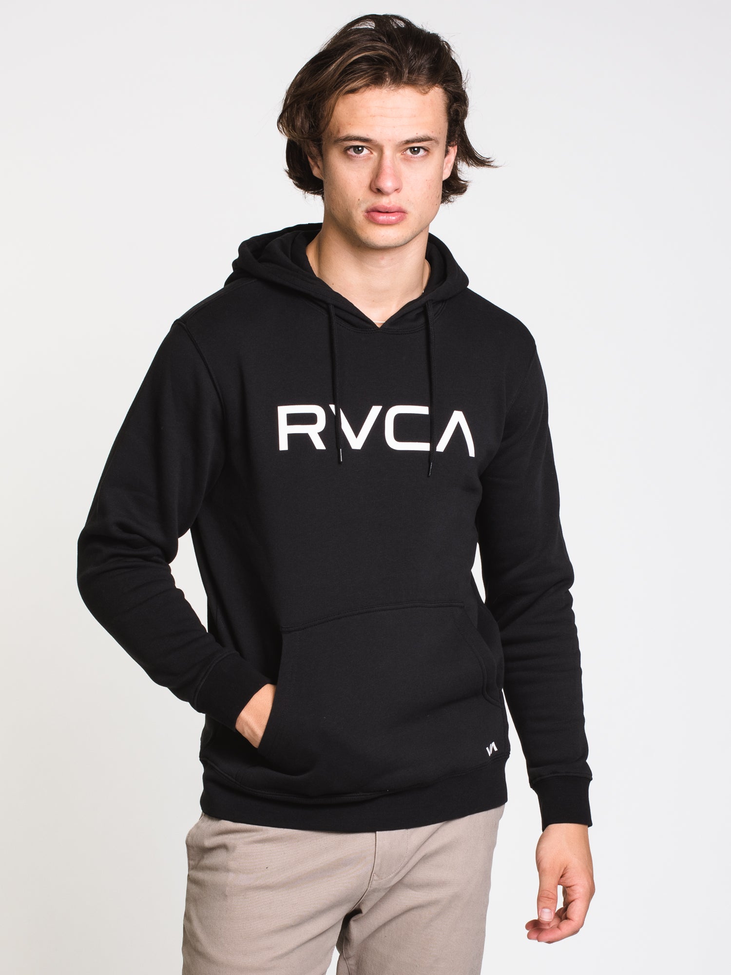 BIG RVCA Pullover Hoodie for Men & Women - Soft Fleece Sweatshirt with Kangaroo Pocket | Clearance Sale - Perfect for Casual Wear, Gym, and Outdoor Activities