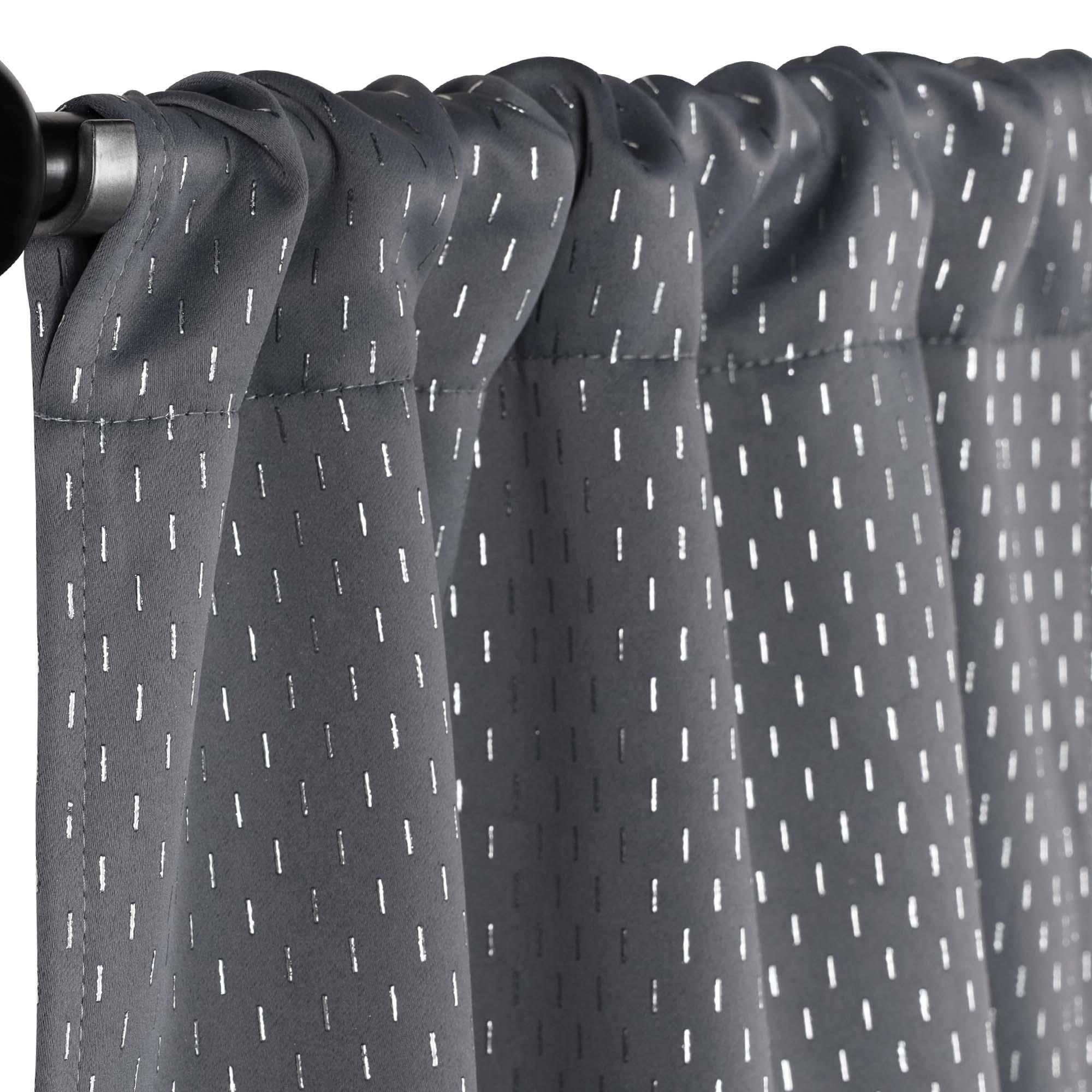 Blackout Curtain Panel Set with Solid Shimmer Grommet - Light Blocking Thermal Insulated Drapes for Bedroom, Living Room & Home Theater