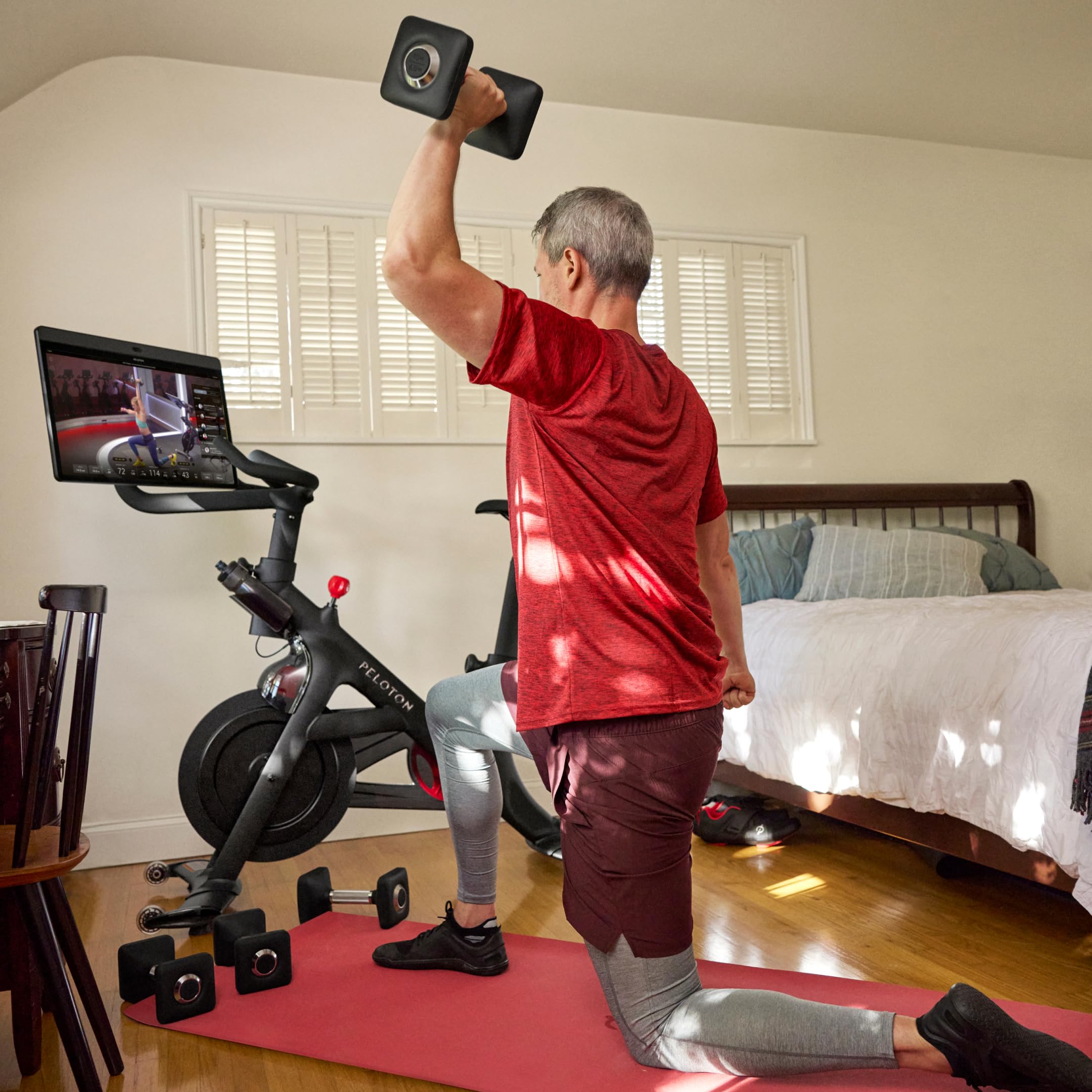 Peloton Indoor Cycling Bike & Bike+ - Premium Home Exercise Bike for Cardio & Strength Training - Perfect for Home Gym, Fitness Enthusiasts & Spin Classes