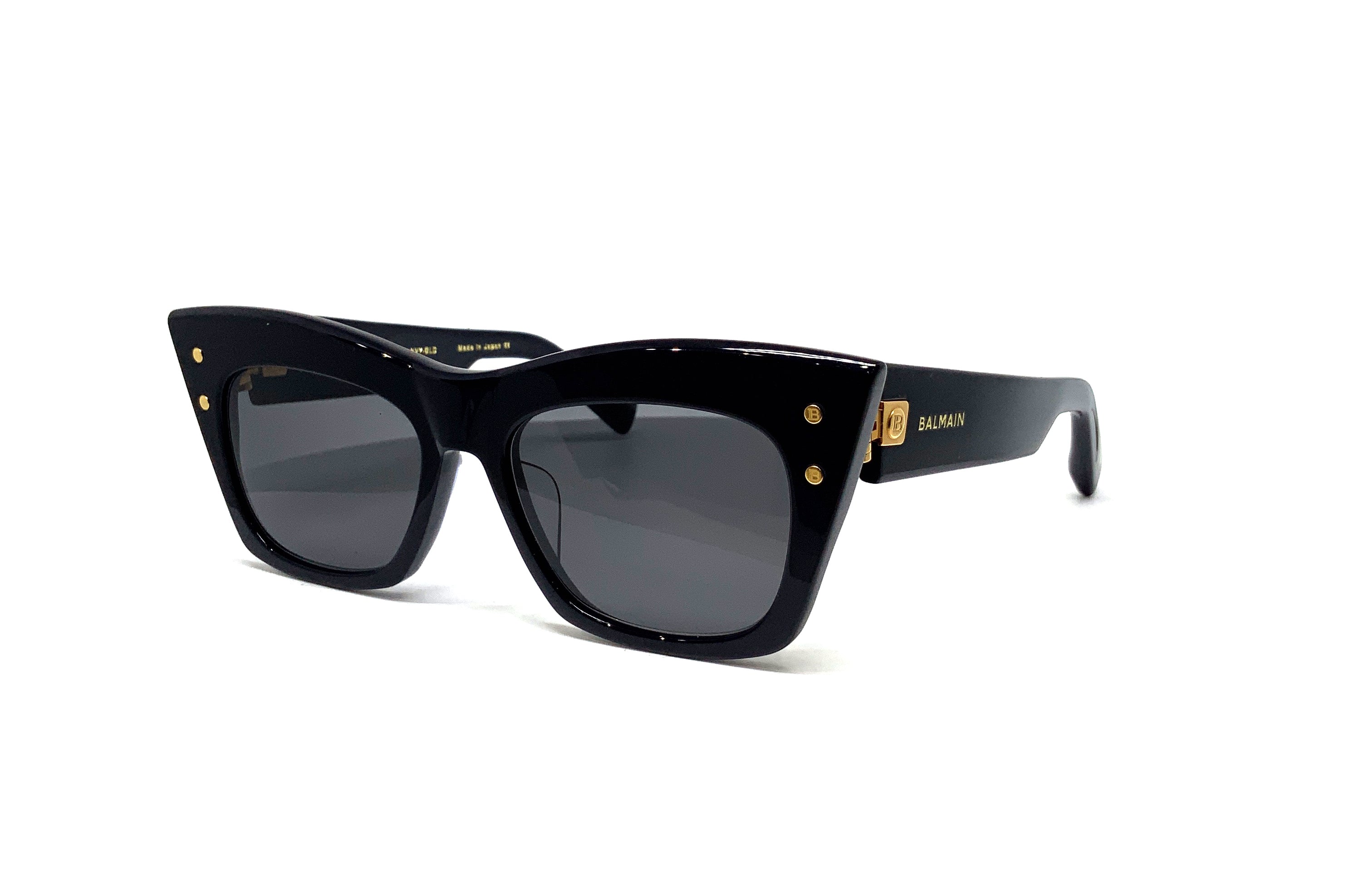 Balmain B II Sunglasses - Navy & Gold Aviator Style for Men & Women | UV Protection, Luxury Fashion Accessory for Travel, Driving, and Outdoor Activities