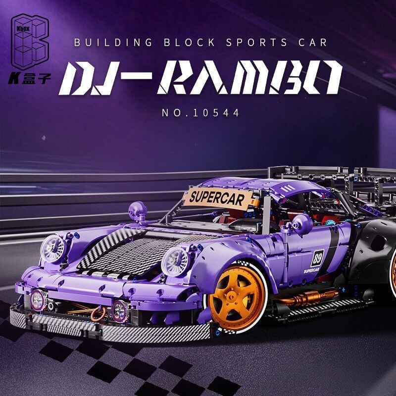 KBOX 10544 Low Rider Retro Porsche 911 Diecast Model Car - Classic Collectible Toy for Display, Gift Giving & Car Enthusiasts | Perfect for Home Decor, Office Display & Car Show Collections