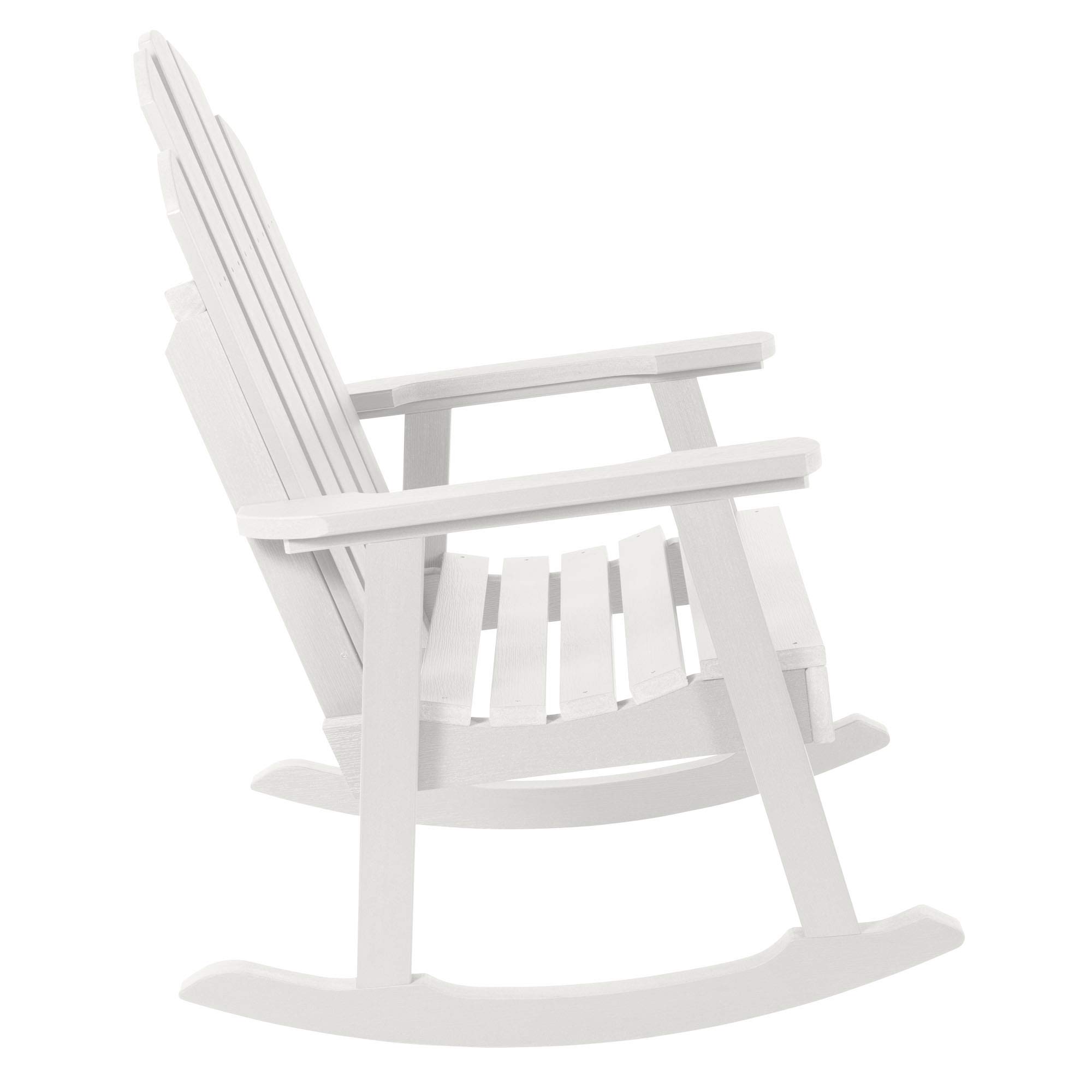 Highwood Classic Westport White Outdoor Garden Rocking Chair - Perfect for Patio, Porch, and Backyard Relaxation