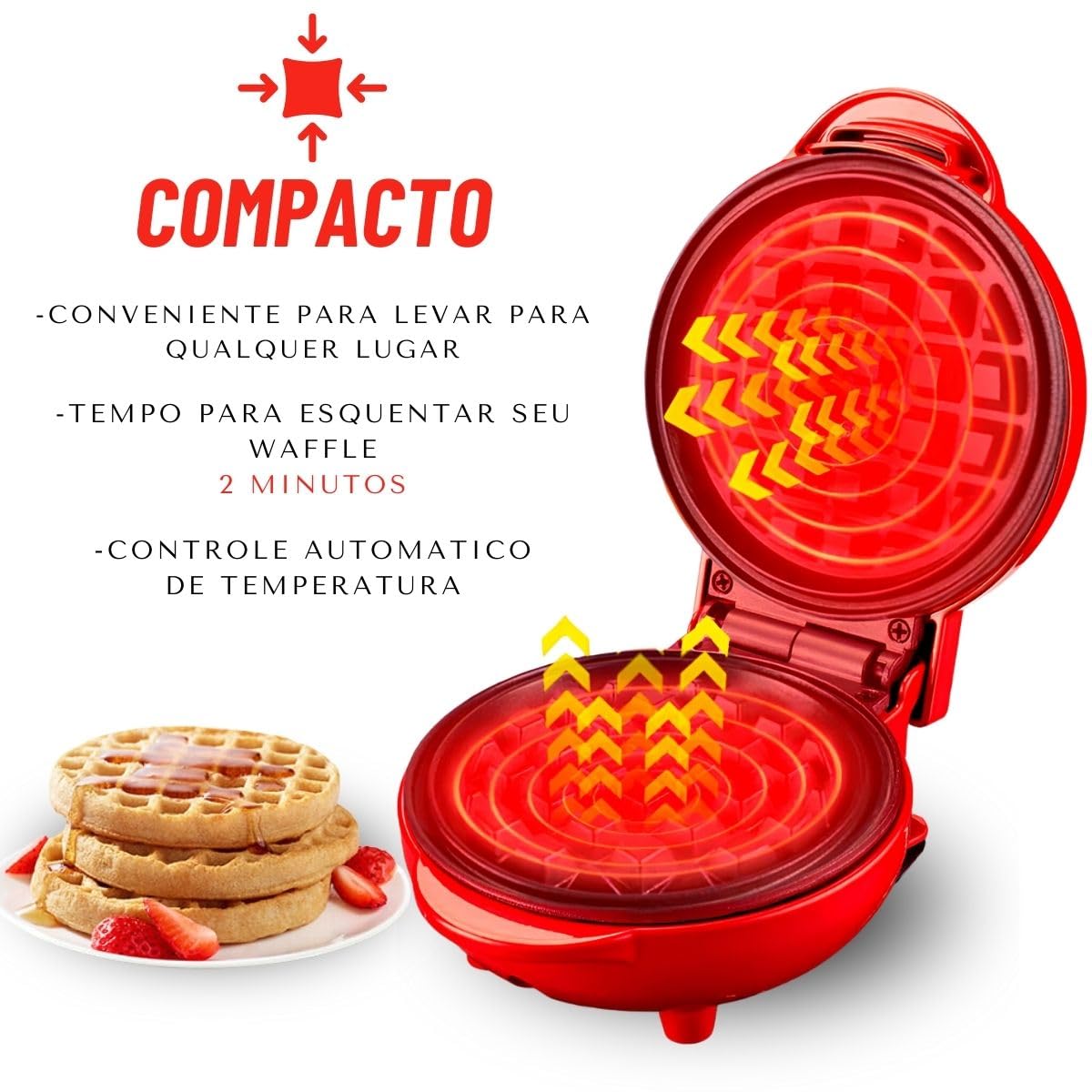 Professional Non-Stick 110V Electric Waffle Maker Machine - Perfect for Breakfast, Brunch, and Family Gatherings