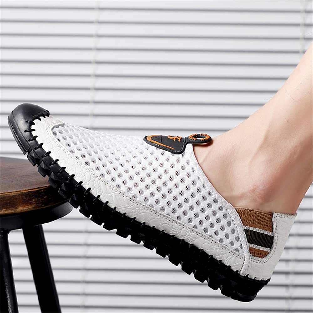 **Men's Water Shoes - Quick-Dry Mesh Slip-On Loafers for Walking, Beach & Pool - Lightweight Casual Shoes for Outdoor Activities**