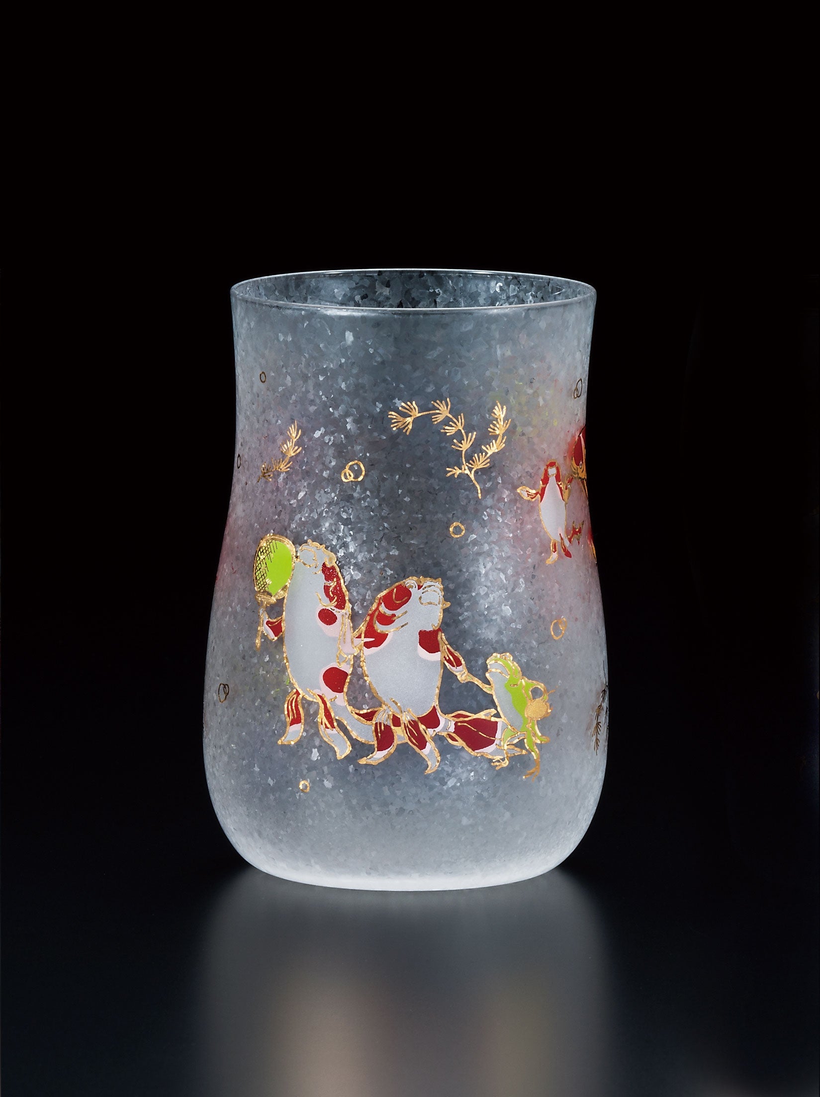 Lucky Animals Craft Beer Glass Set with Gift Box - Golden Fish Design for Home Bar, Parties & Gifts | Handmade Drinking Glass for Beer, Cocktails & Beverages